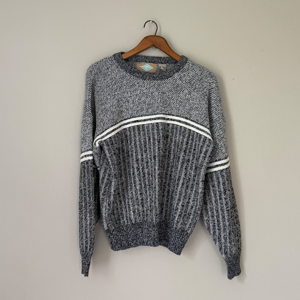 Vintage Weekends Knit Crewneck Sweater Size L